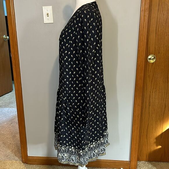 Garnet Hill vneck button up dress size 10 - Picture 3 of 7